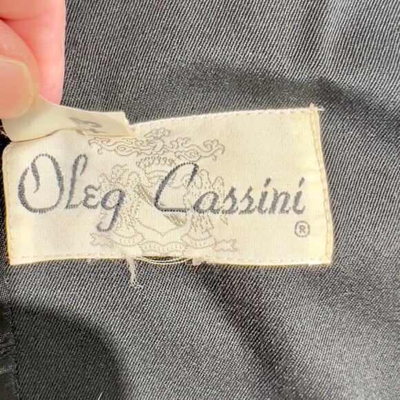 Oleg Cassini Blazer Woman Single Button Double Breasted Full Lined Black Pockets - Picture 2 of 13